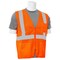Erb Safety Safety Vest, Economy, Pockets, Mesh, Class 2, S363P, Hi-Viz Orange, SM 61657